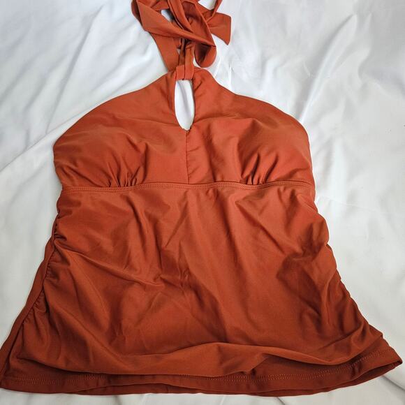 Zaful Other - NWOT Keyhole Rust Tankini‎ size 6 Swim Top